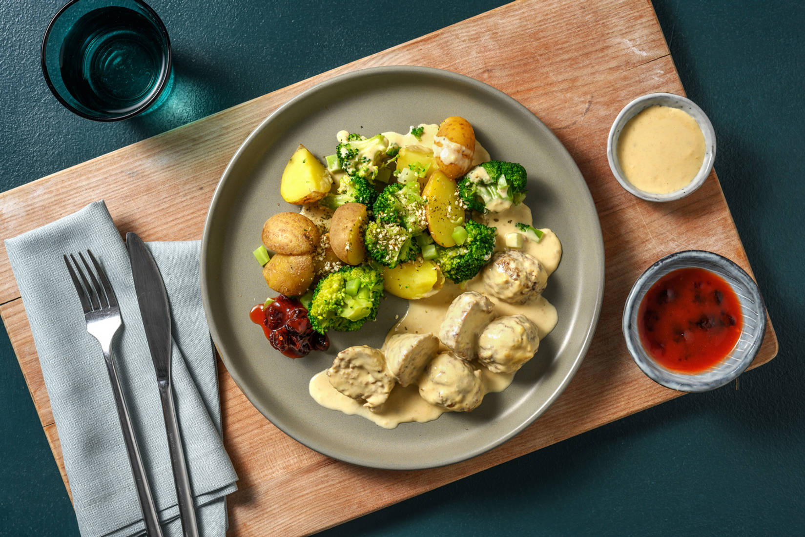 Boulettes de viande à la suédoise en sauce crémeuse