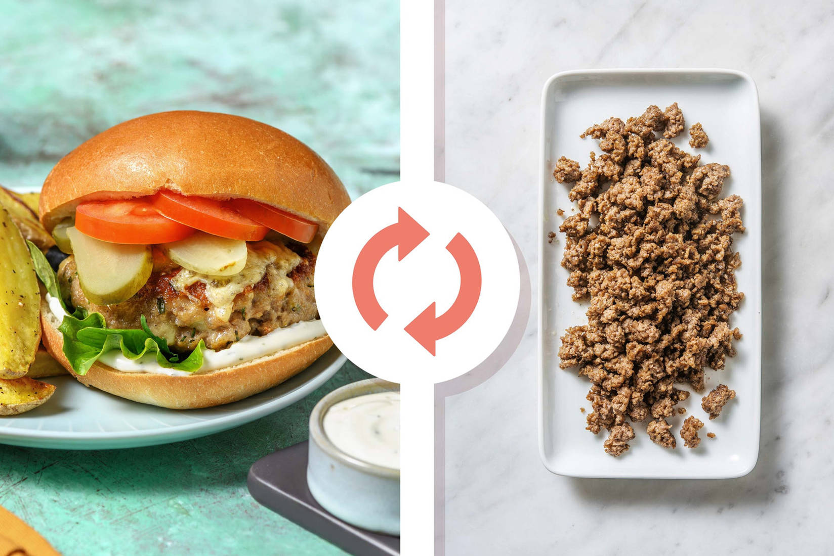 Burgers de bœuf à la sauce ranch et au cheddar