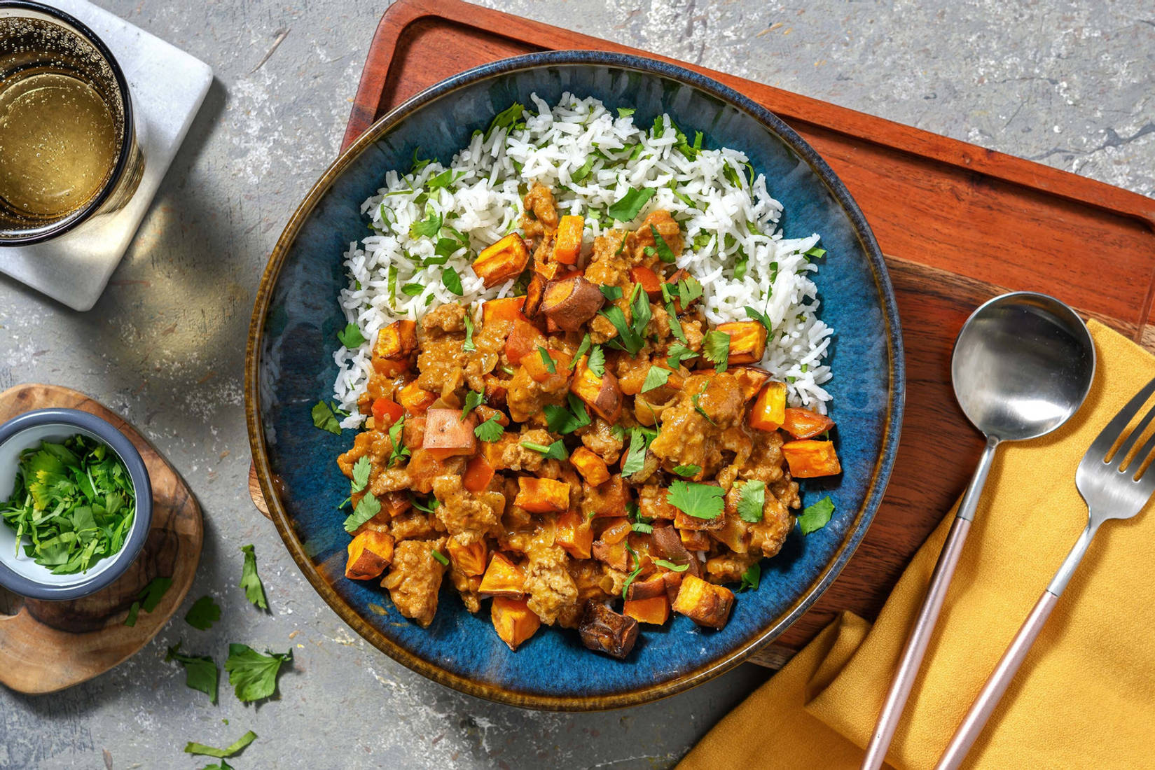 Cari de dinde à l'indienne