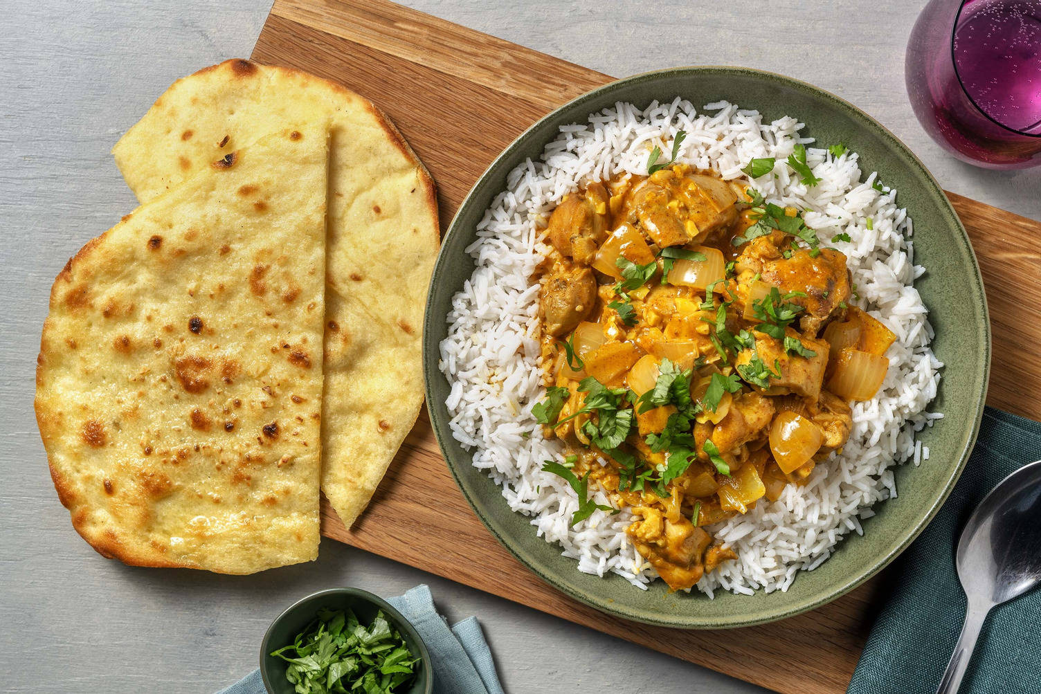 Cari de poulet bio façon korma