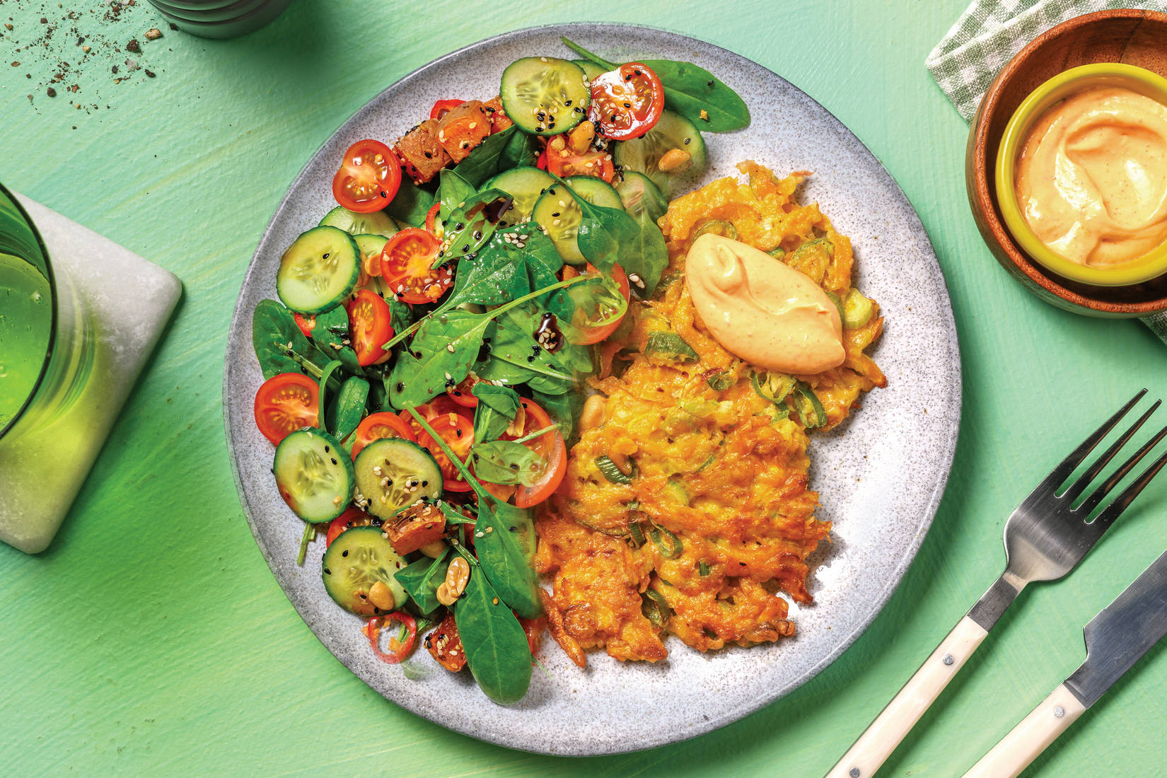 Carrot & Ginger Fritters