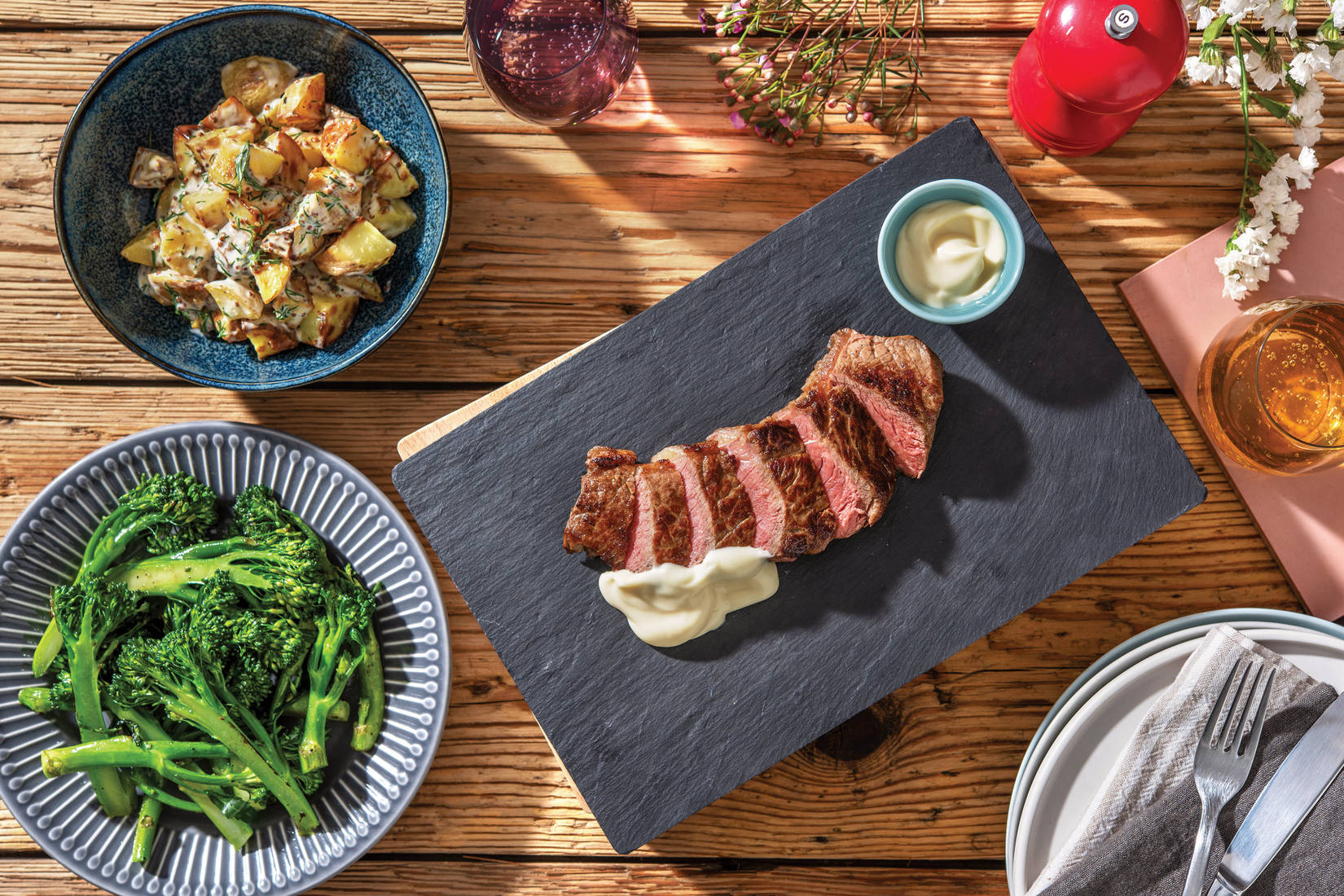 Chargrilled Sirloin Steak & Baby Broccoli