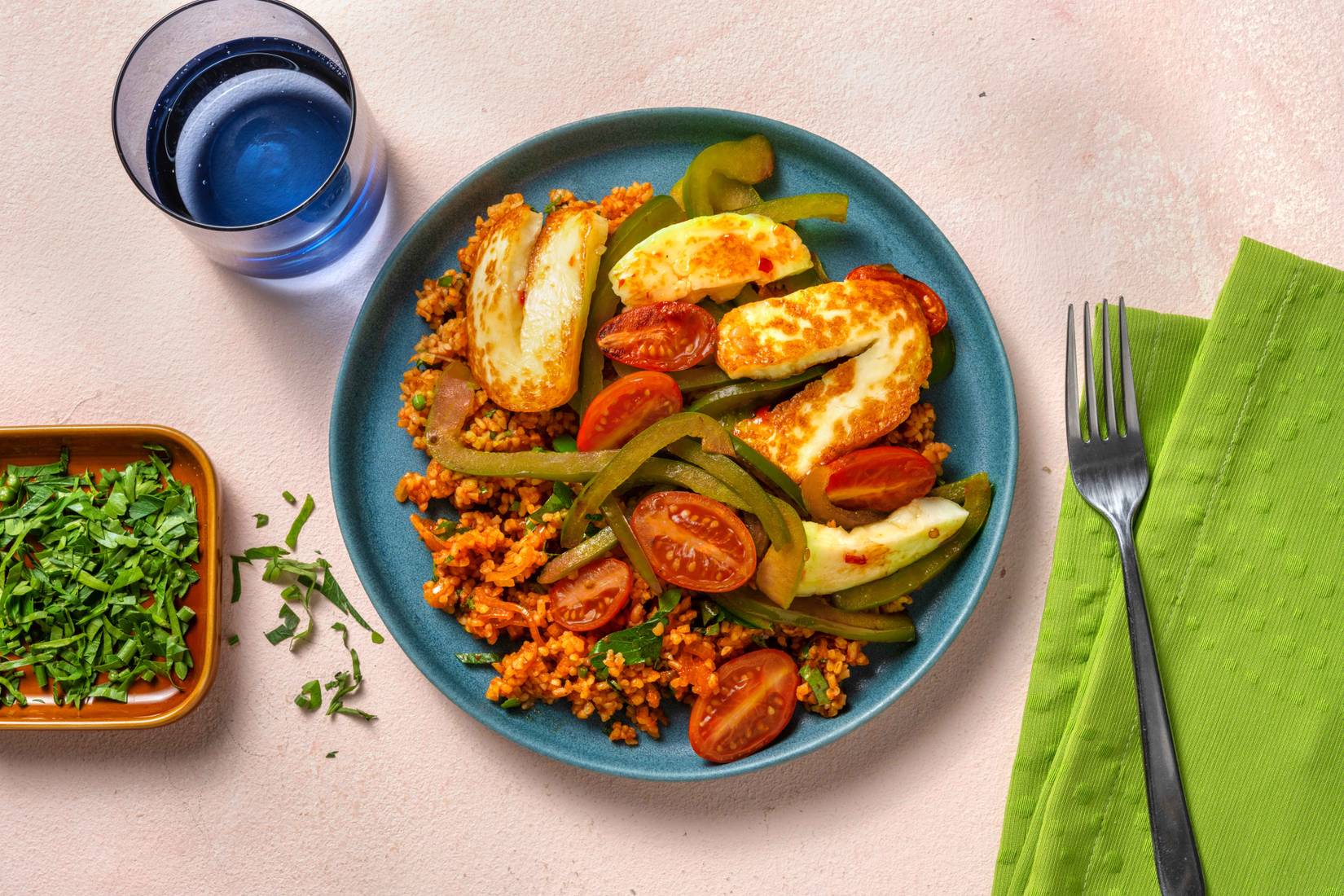 Chilli Jam Glazed Halloumi