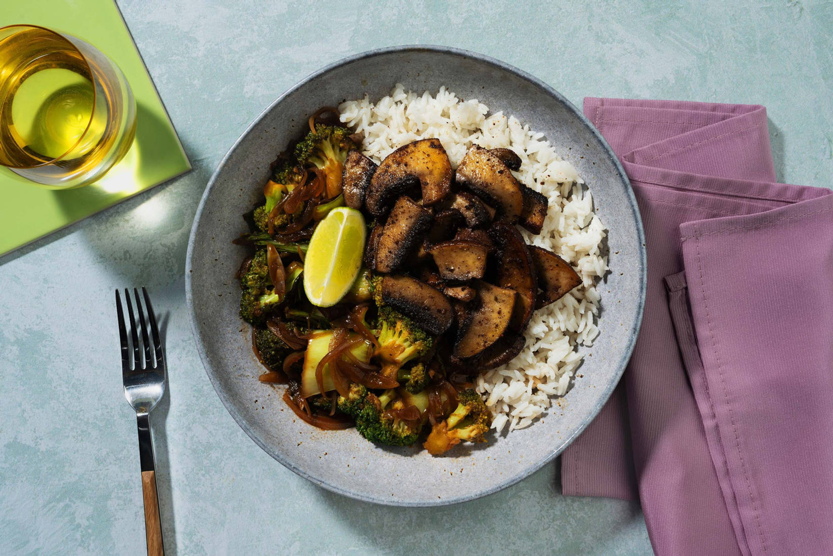 Pikante 5-Spice Bowl mit Portobello