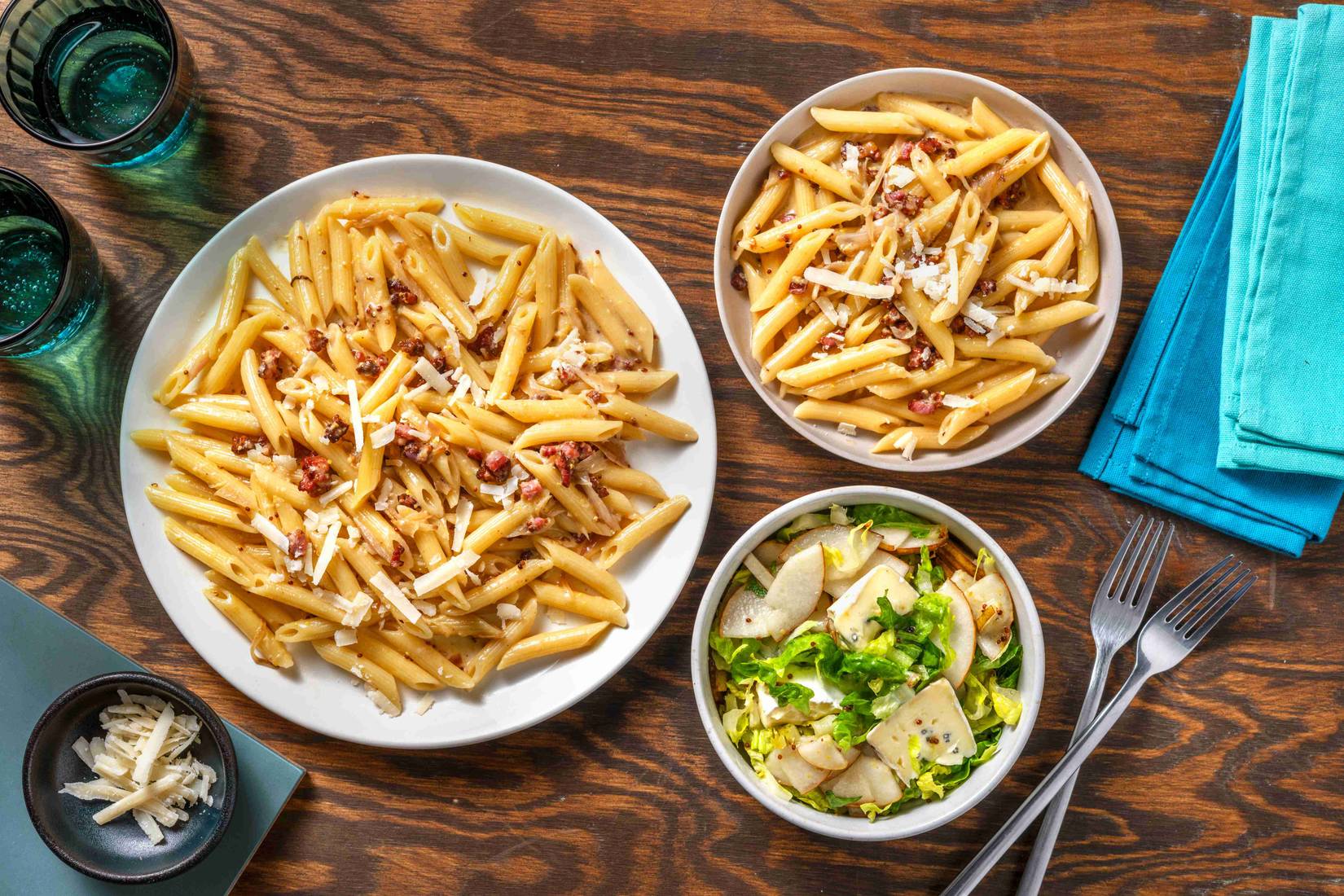 Creamy Bacon & Mustard Penne