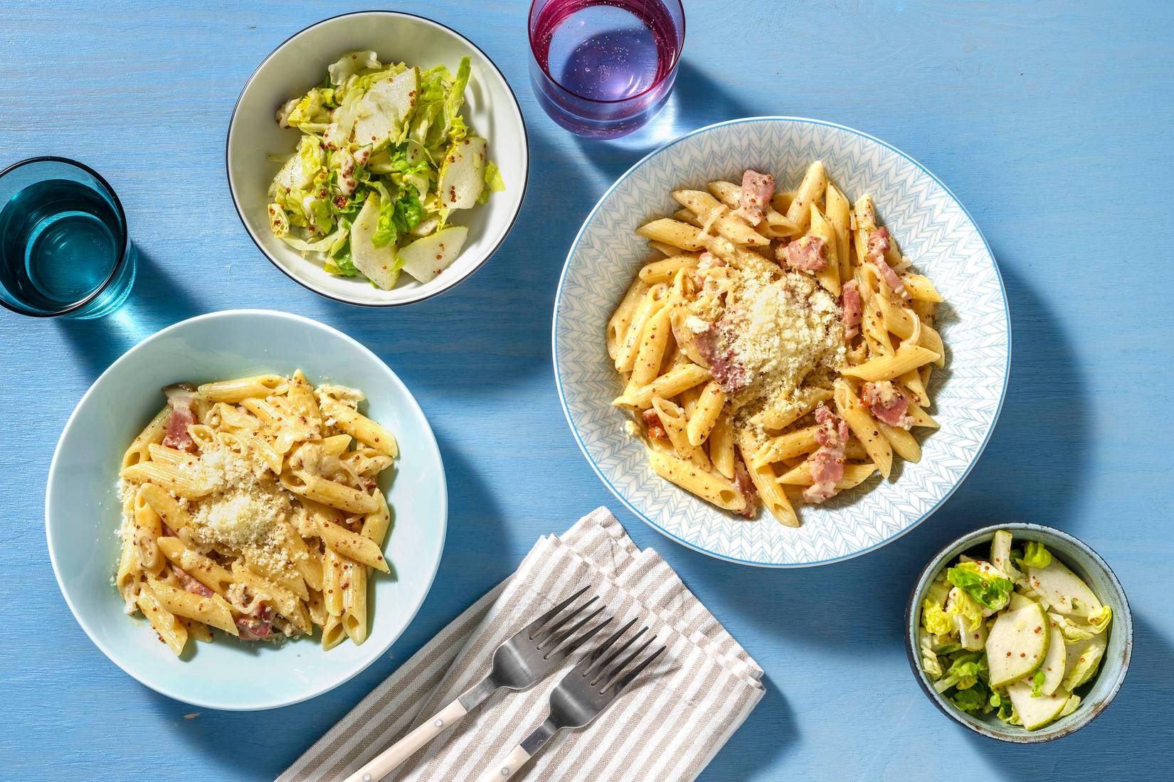 Creamy Bacon & Mustard Penne