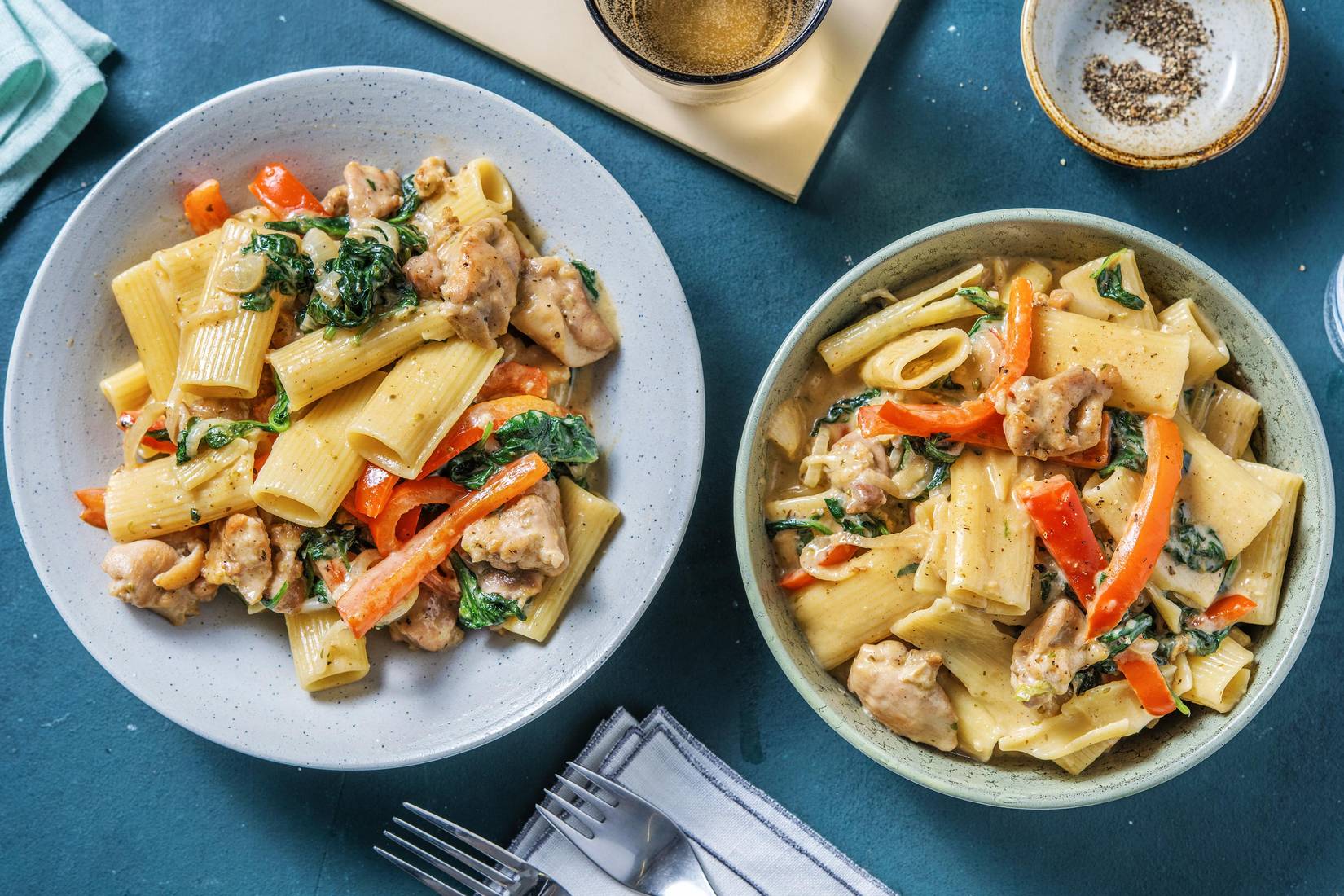 Creamy One Pot Fajita Chicken Pasta