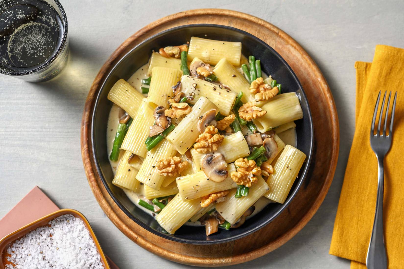Creamy Truffle and Mushroom Rigatoni