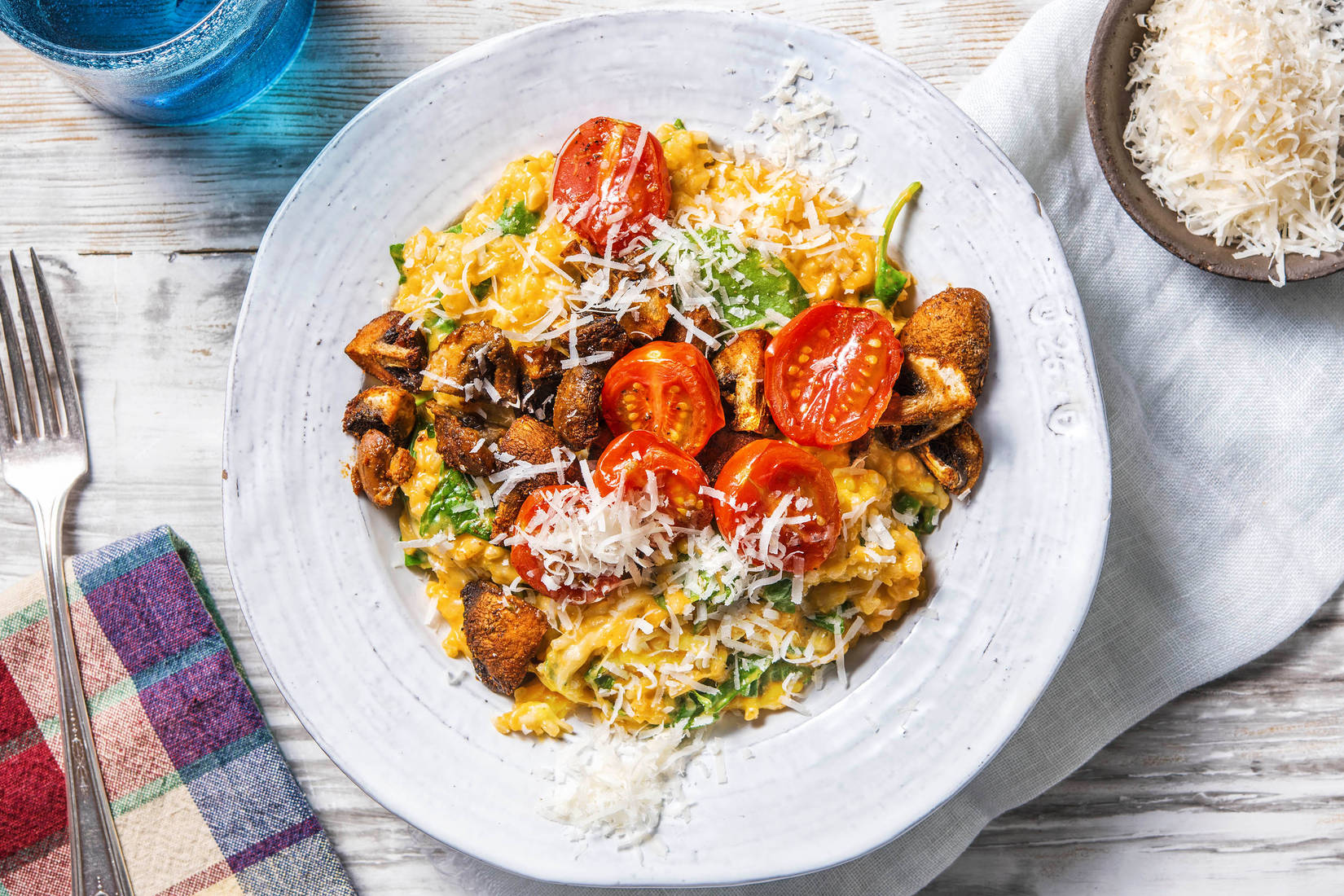 Cremiges Risotto mit Champignons