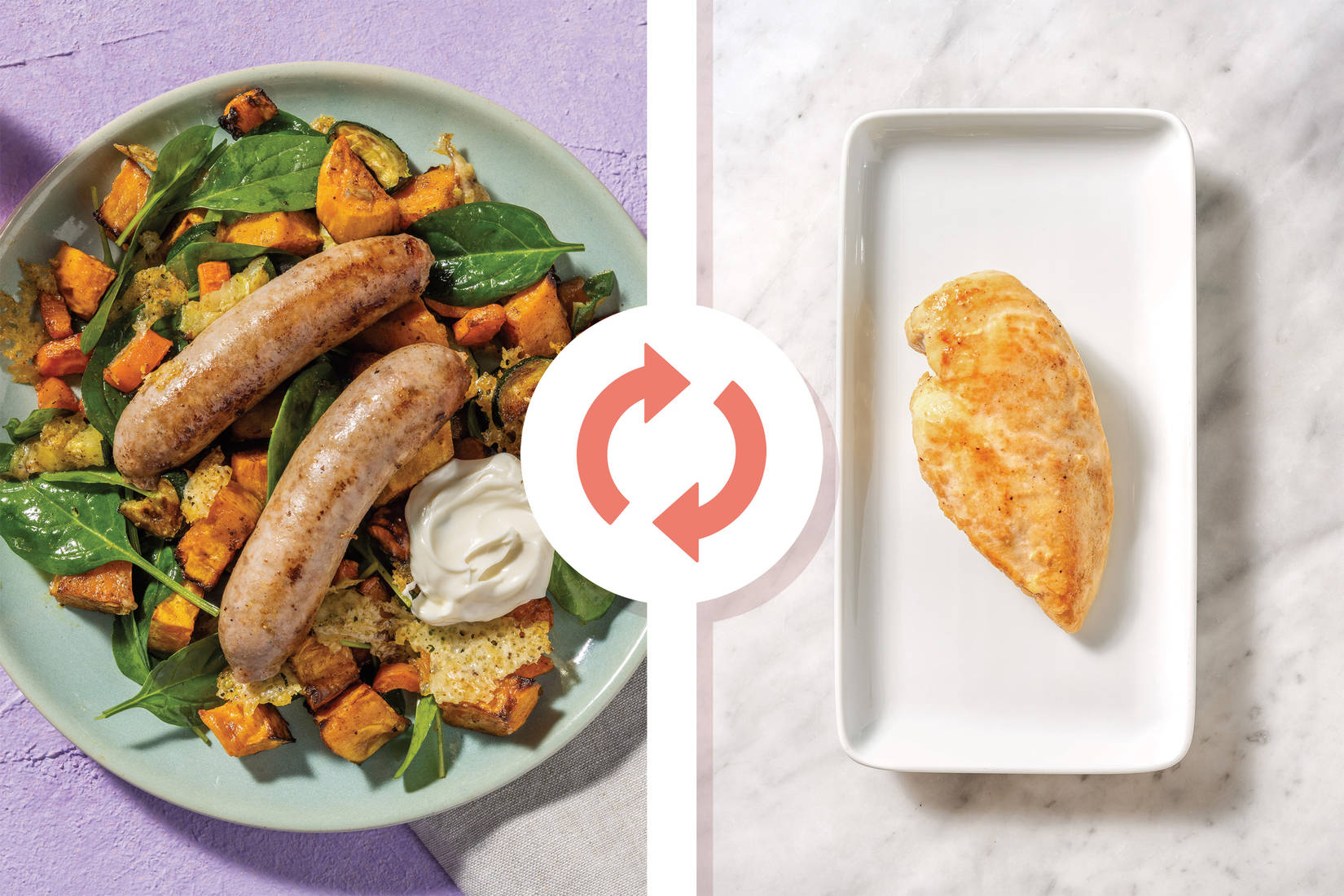 Easy Chicken & Cheesy Veggie Traybake