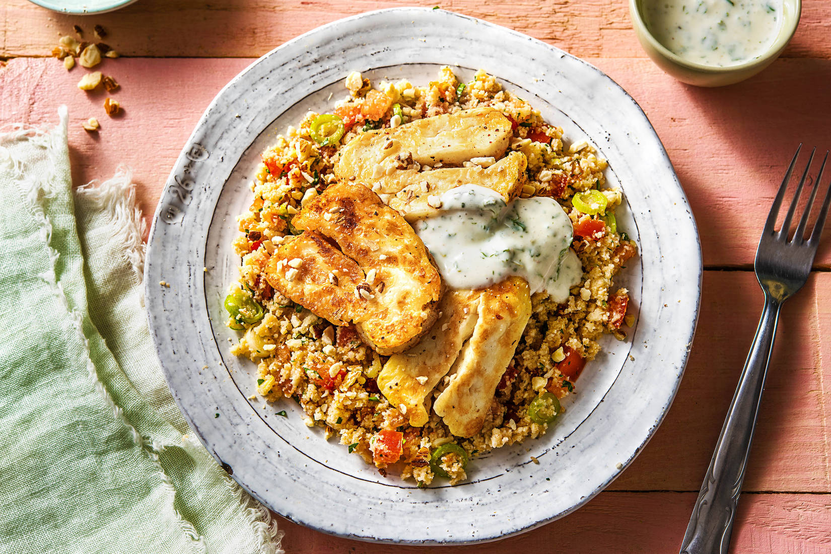 Exotisch gewürzter Halloumi