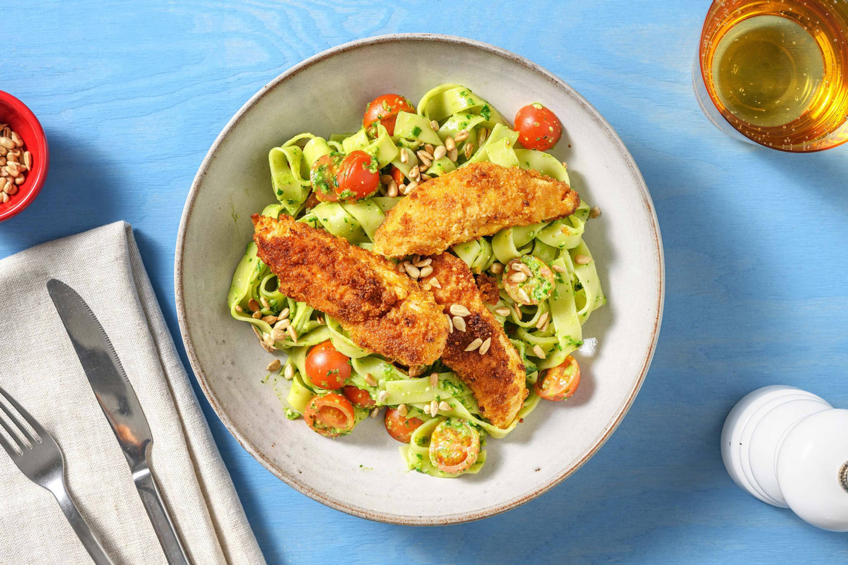 Fettuccine mit Bärlauchpesto