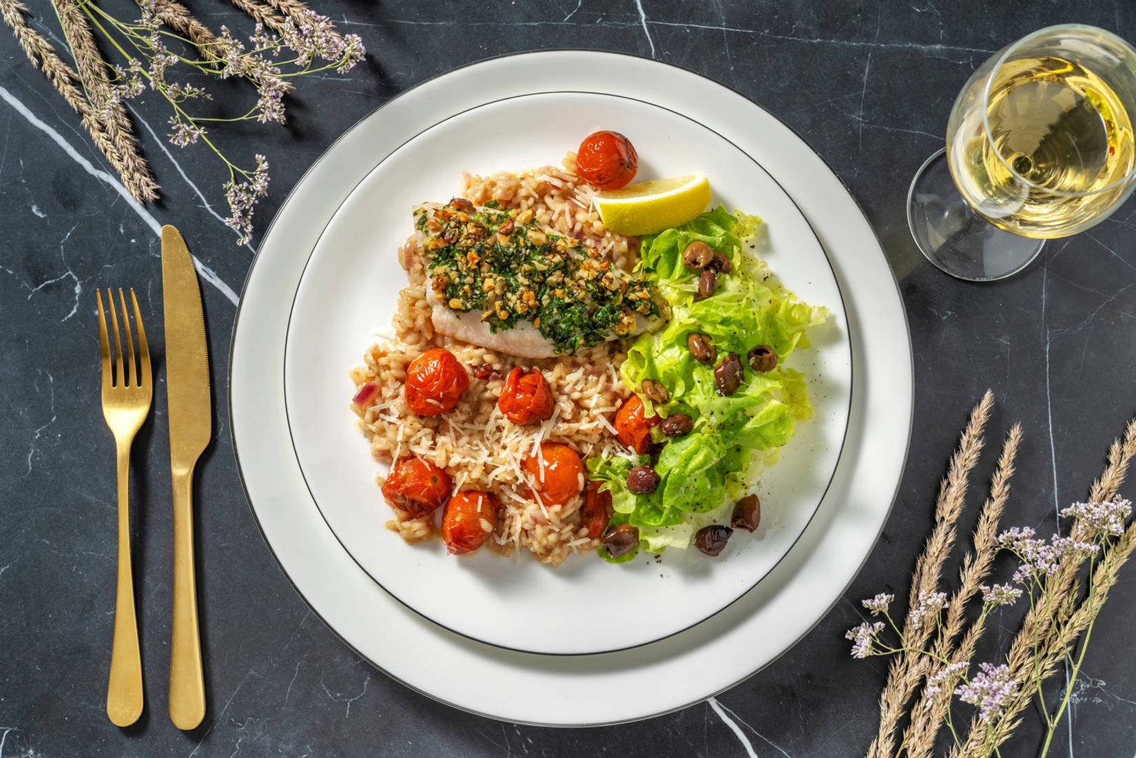 Klassieke heekfilet met walnotenkorstje