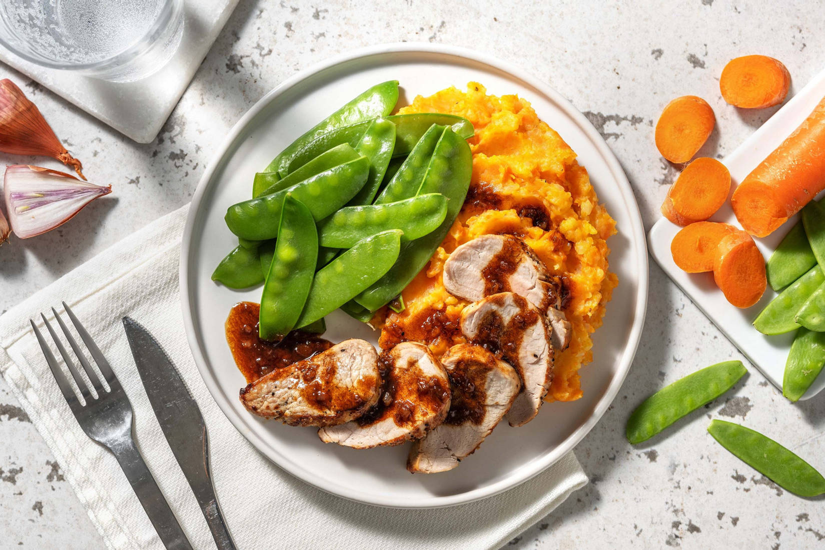 Filet mignon de porc et jus maison