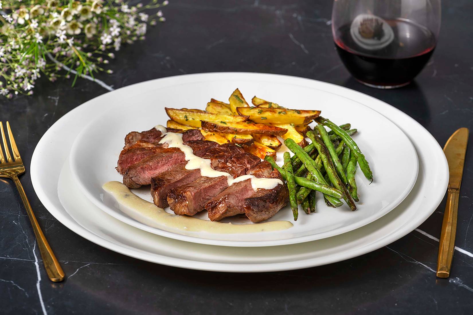 Fillet Steak and Blue Cheese Sauce