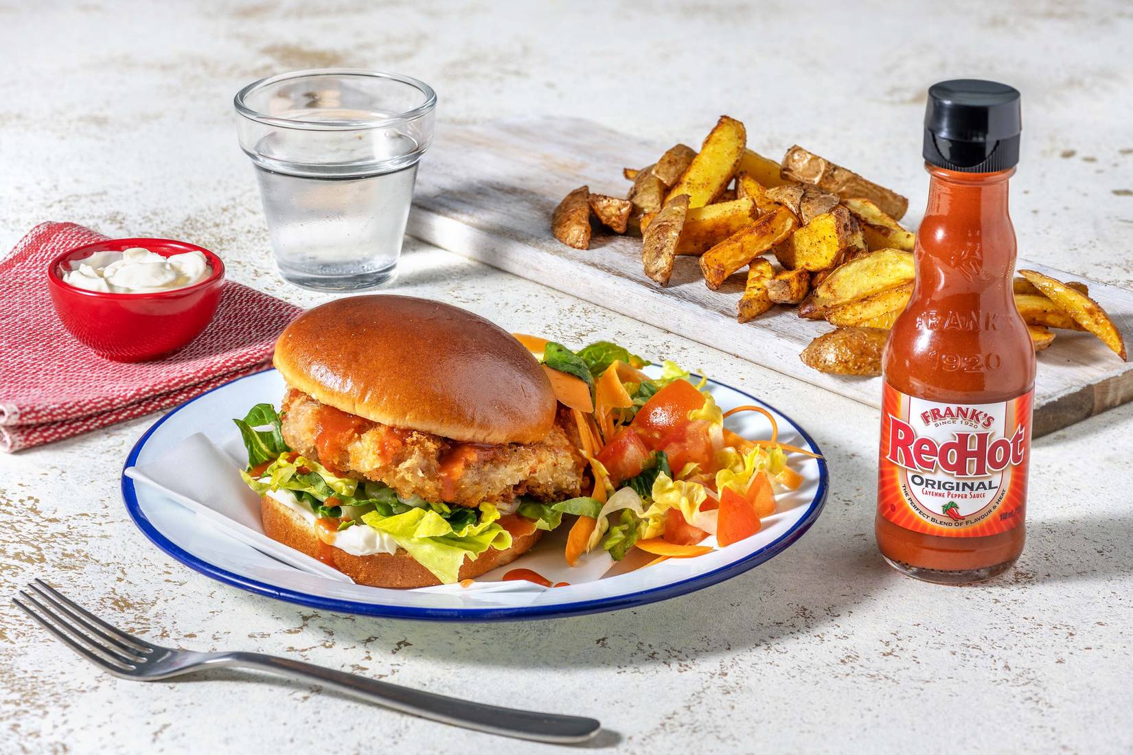 Frank's RedHot Kicking Chicken Burger