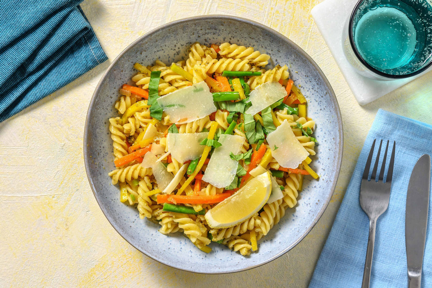 Fusilli verdure! mit selbst gemachtem Pesto
