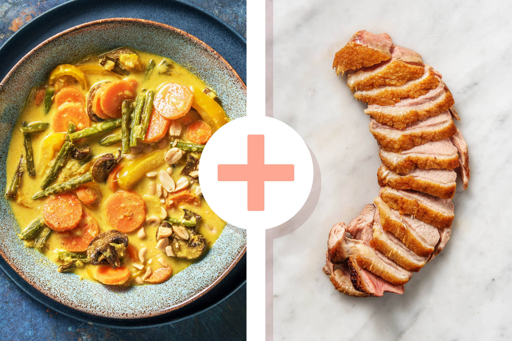 Gelbes Curry mit extra Entenbrustfilet