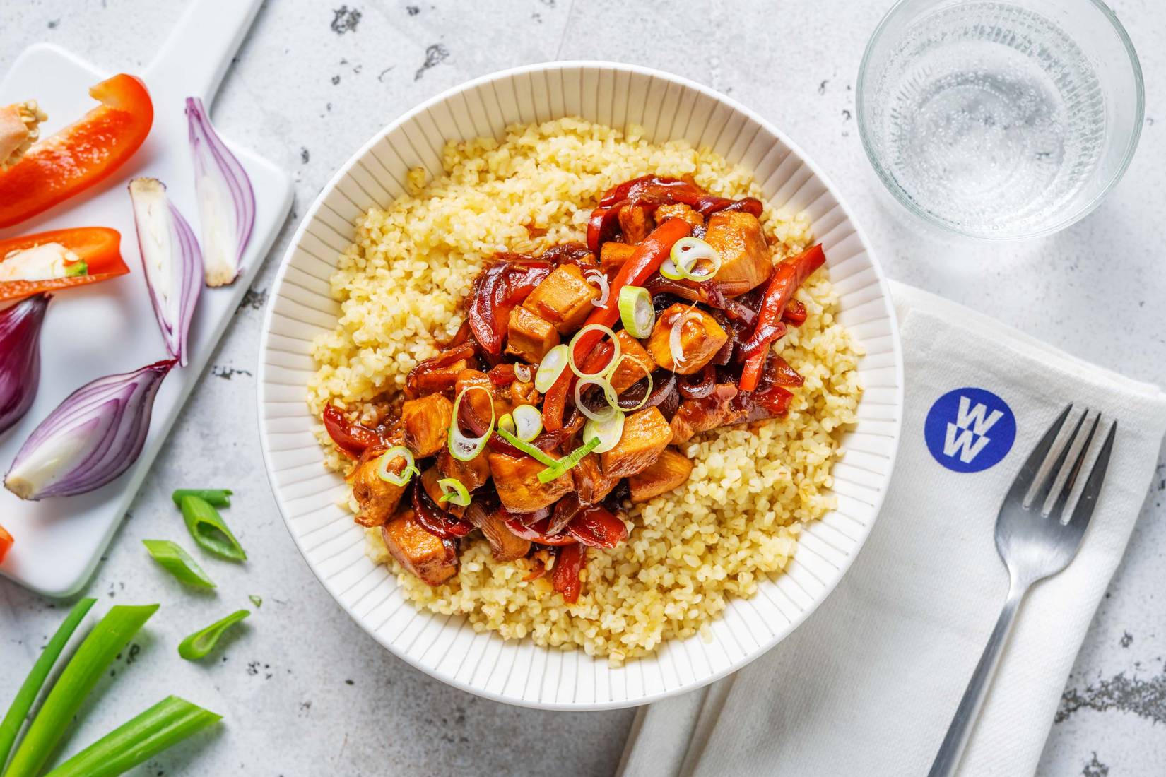 Glazed Chicken & Pepper Stir-Fry
