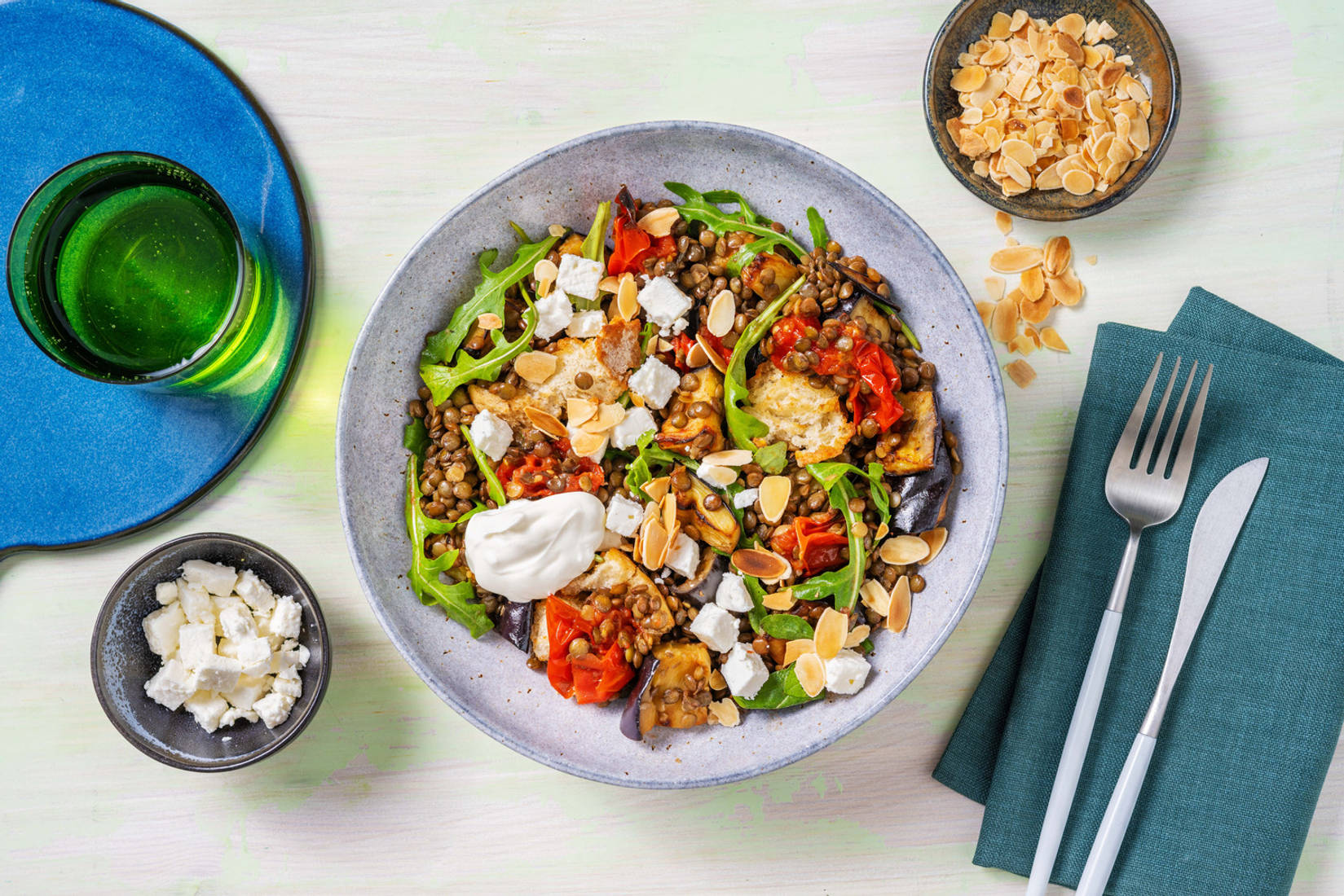 Warm Roasted Tomato and Lentil Salad