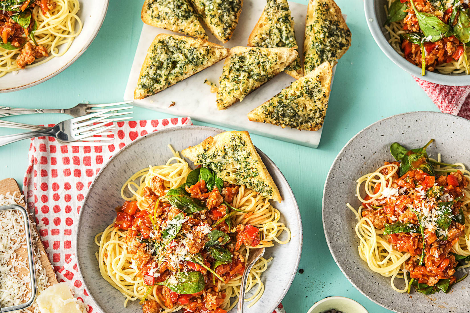 Herby Sausage Bolognese