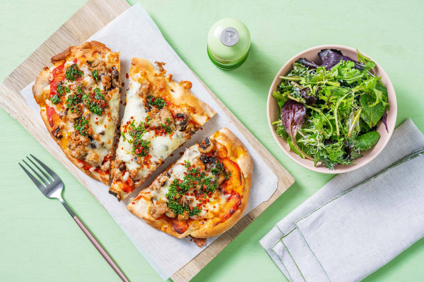 Italian Sausage Flatbreads