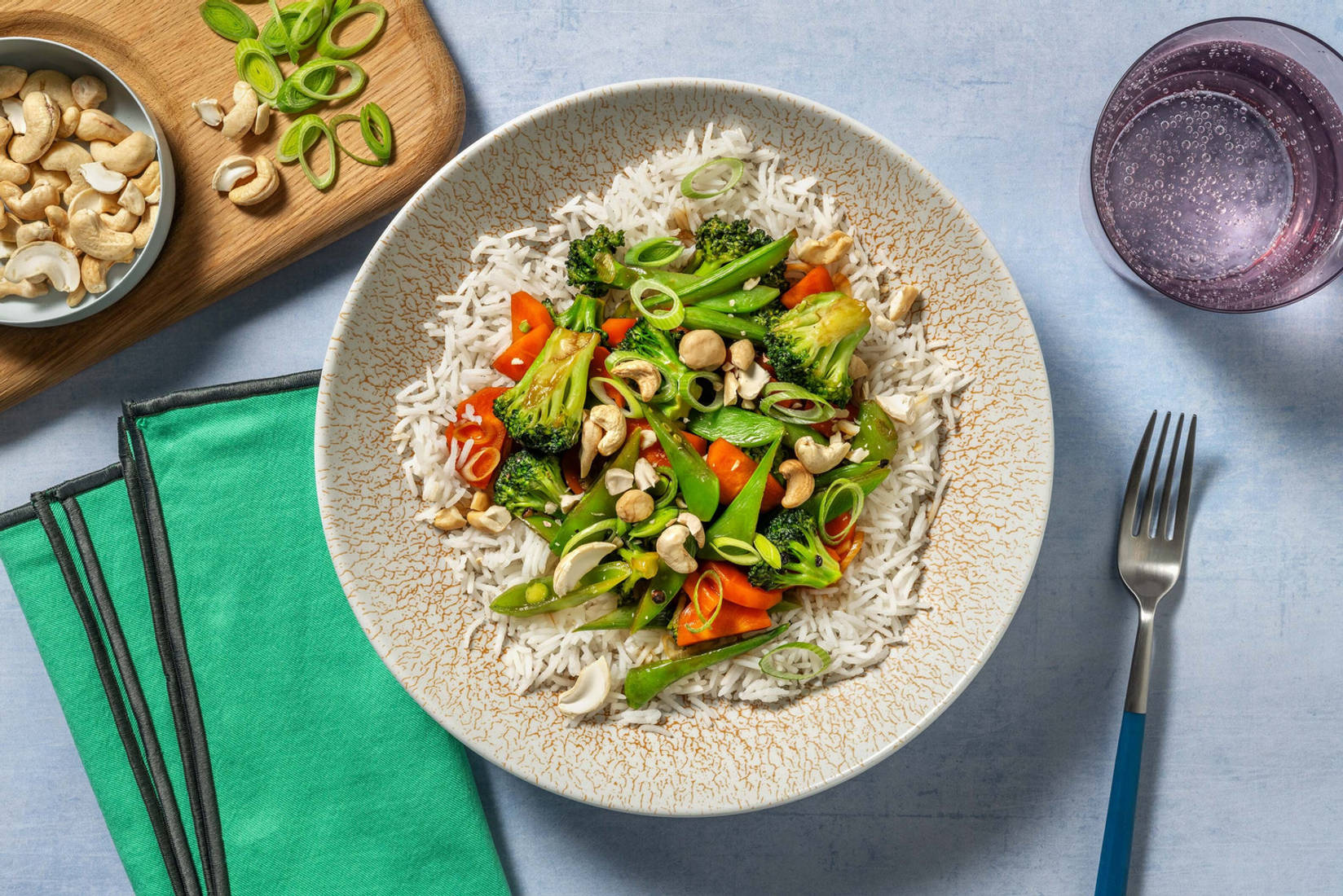 Kaiserschoten-Stir-Fry mit Kampot-Pfeffer