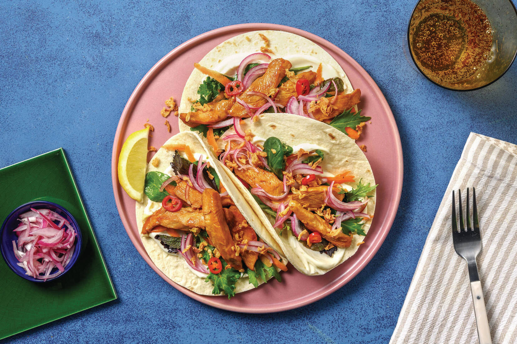 Korean-Style Chicken Tacos