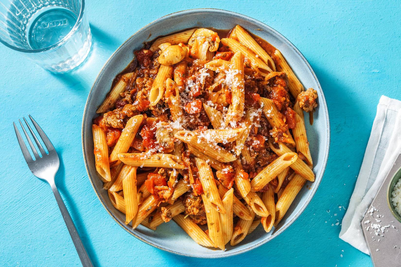 Lamb and Mushroom Ragu with Penne