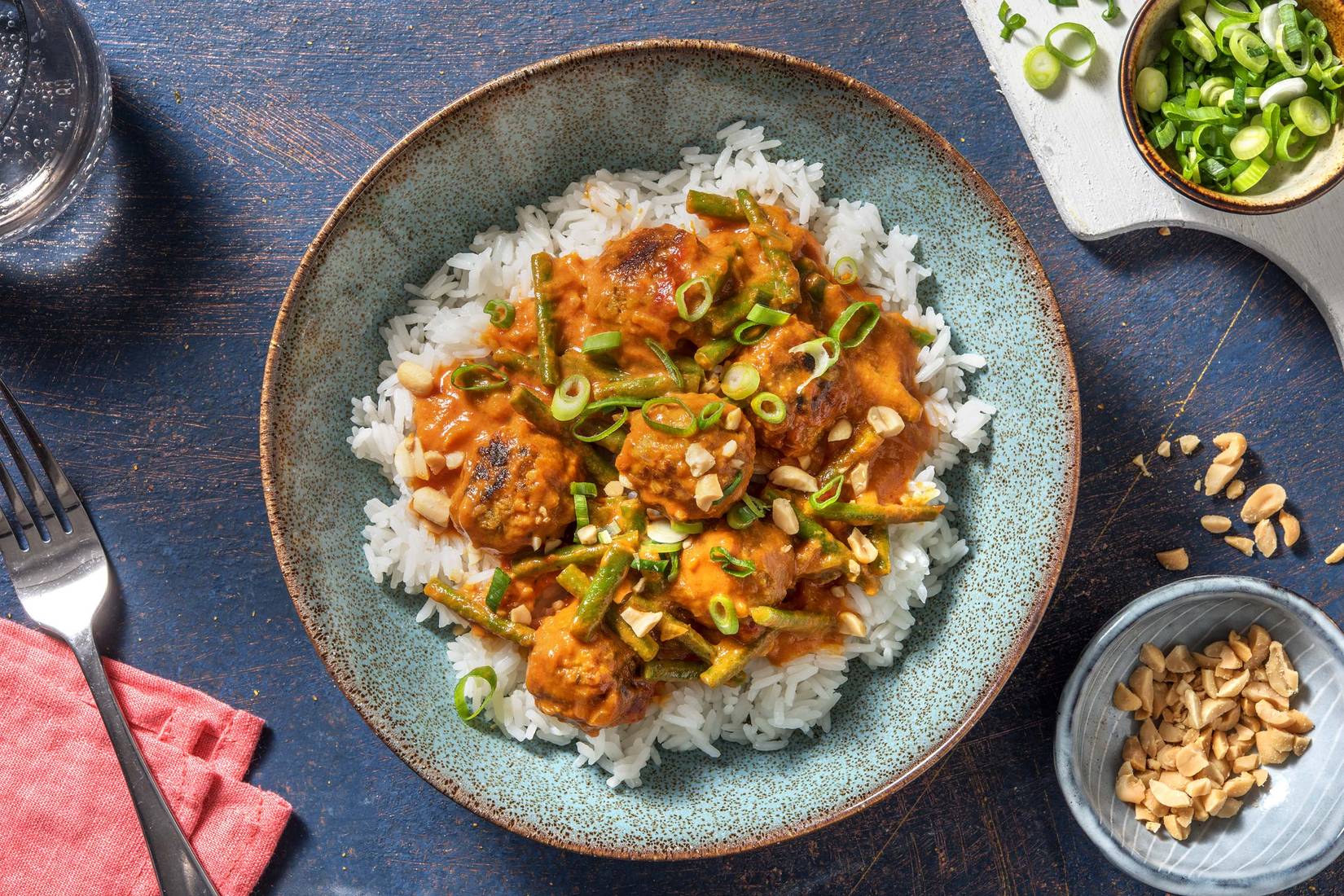 Plant Based Massaman Meatball Curry