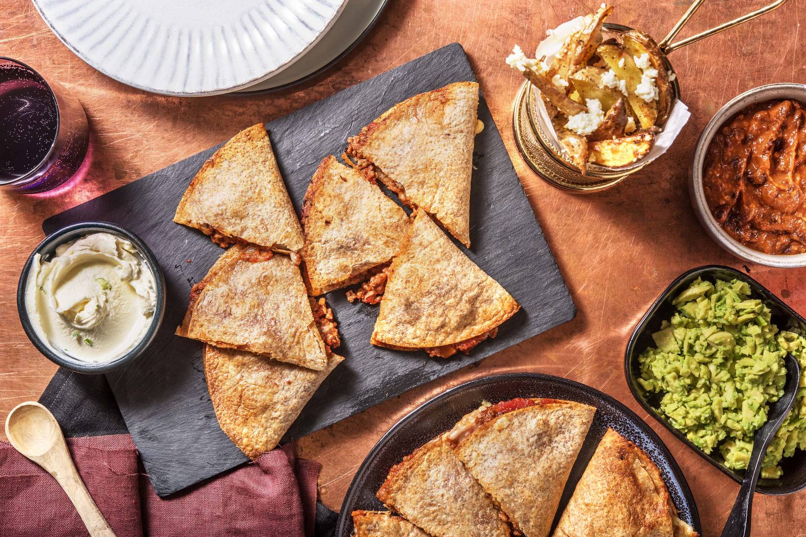 Ultimate Mexican Beef Quesadilla Feast