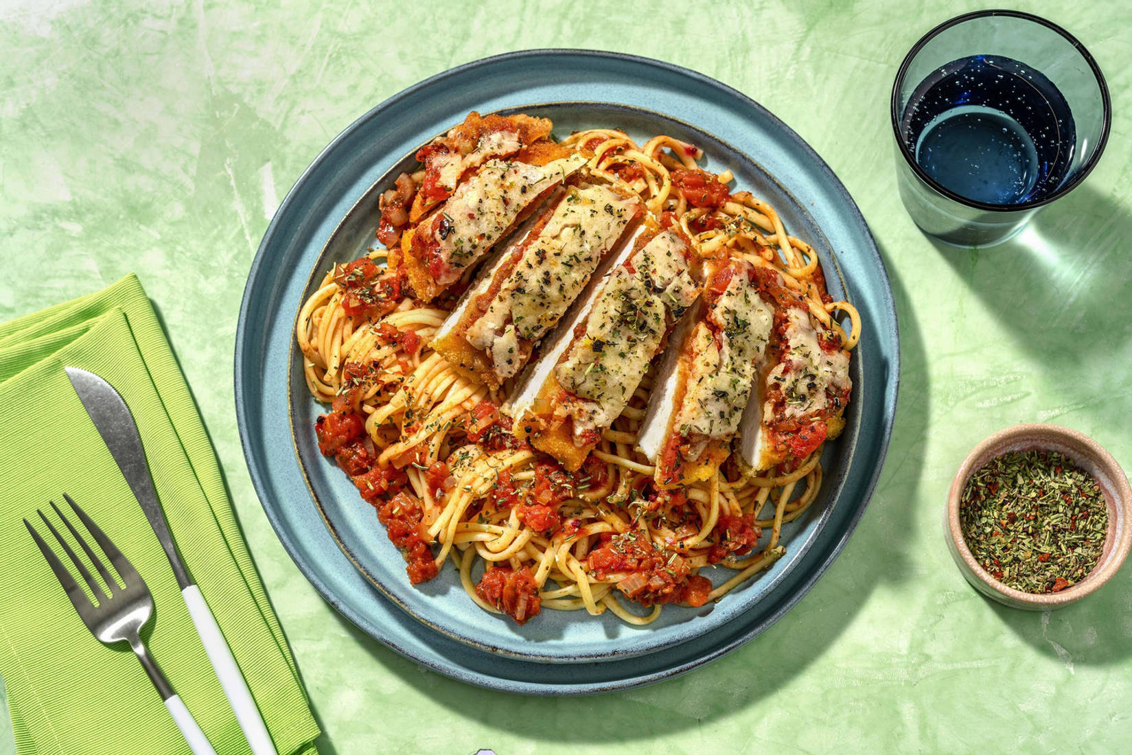 Nonna Bigs verboten gute Hähnchen Parmigiana