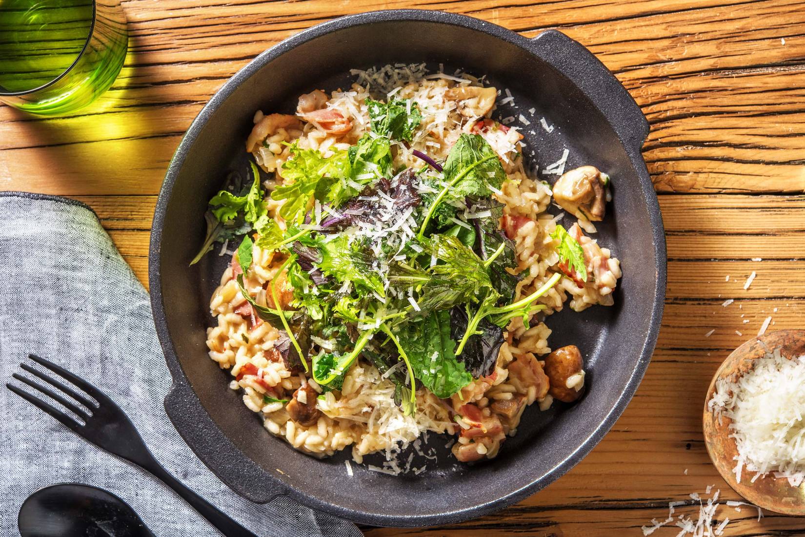 Oven-Baked Bacon Risotto