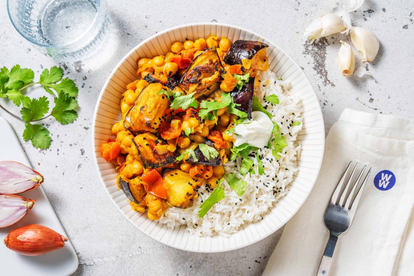 Pasanda Style Spiced Aubergine Curry