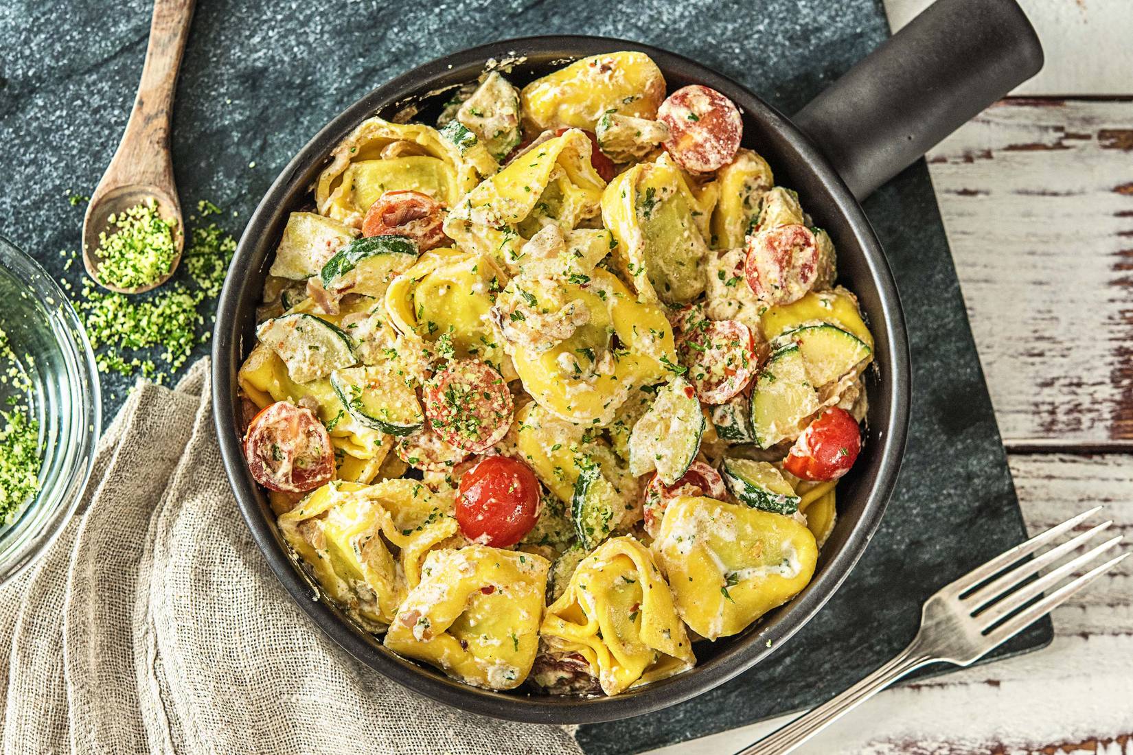 Pilz-Tortellini-Pfanne,