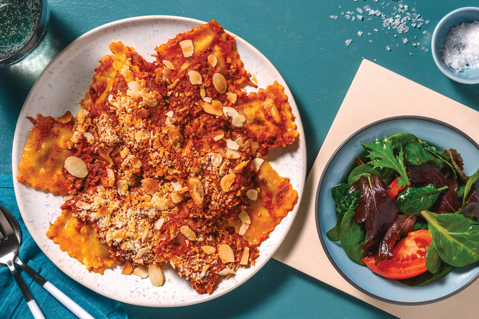 Plant-Based Beef-Style Ravioli Bake