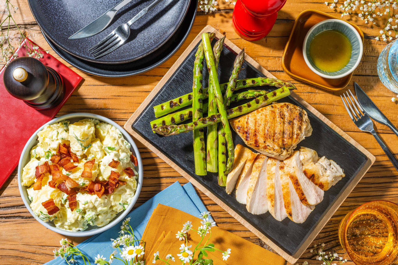 Grilled Maple-Mustard Chicken Breasts