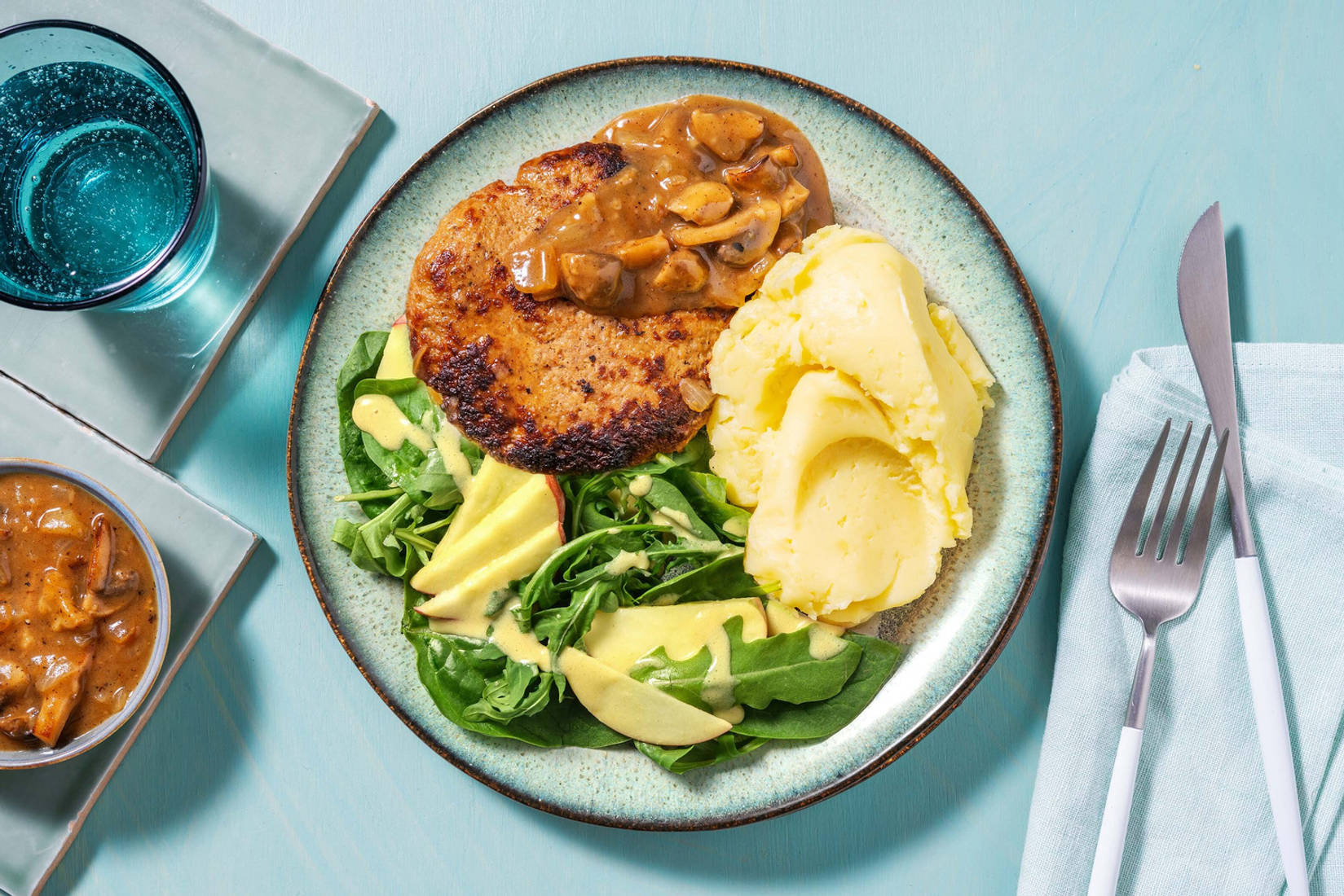 Pork Salisbury Steak and Mash