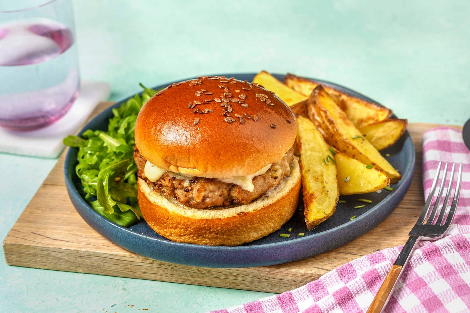 Pork and Apple Burger