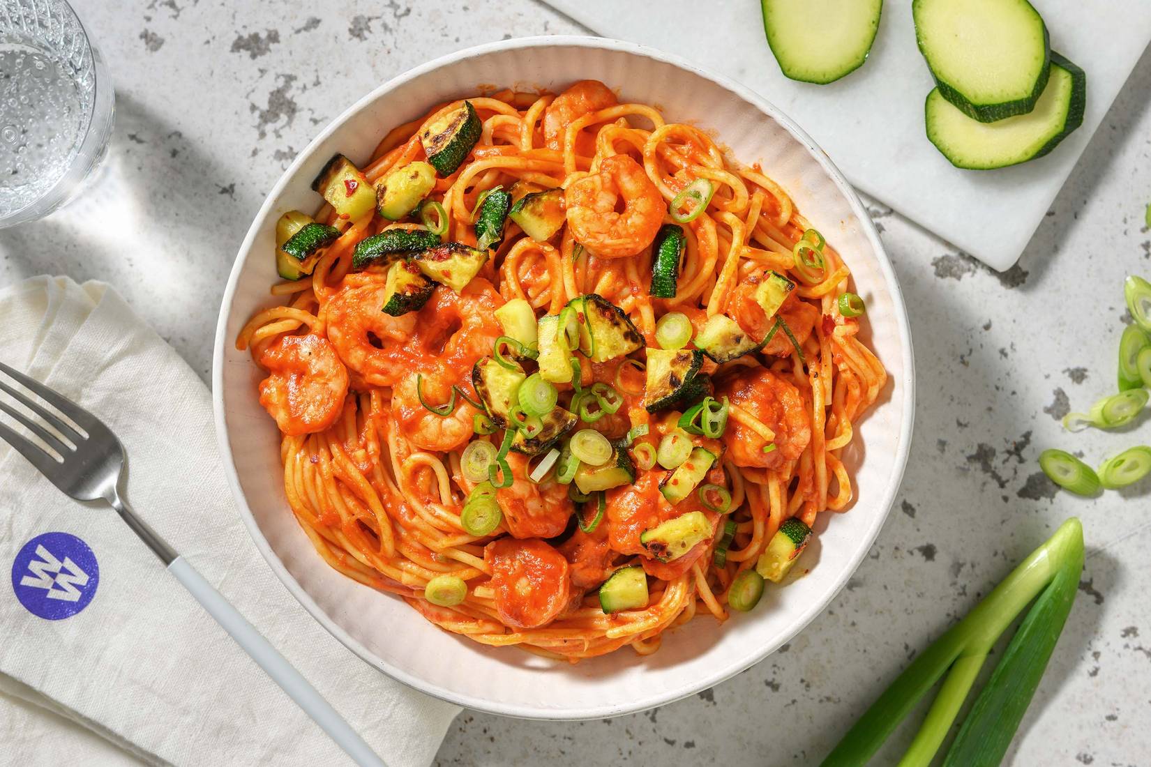 Prawn and Tomato Spaghetti