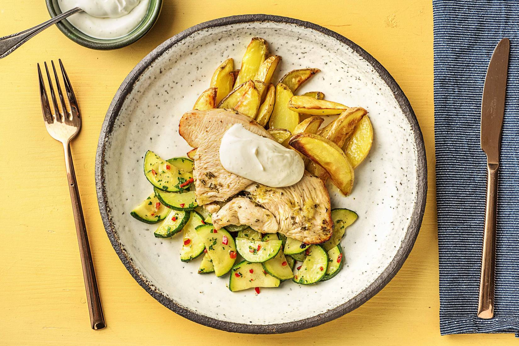 Putenbrustfilet in Honig-Zitronen-Marinade