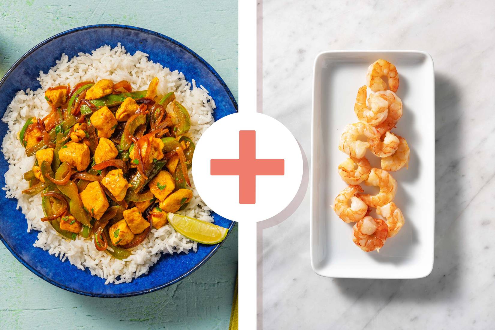 Quick & Spicy Chicken with King Prawns