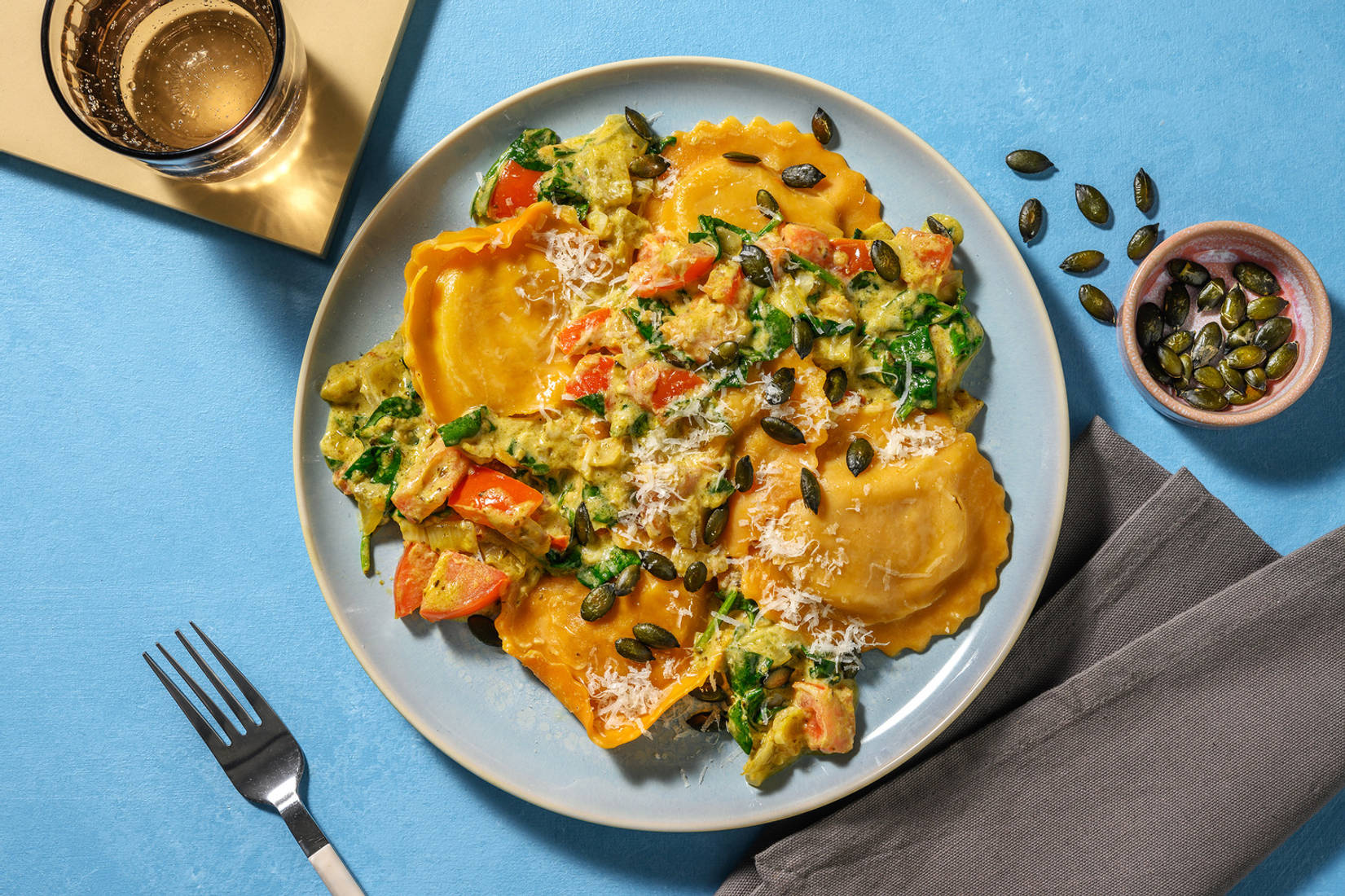 Raviolis à la courge musquée