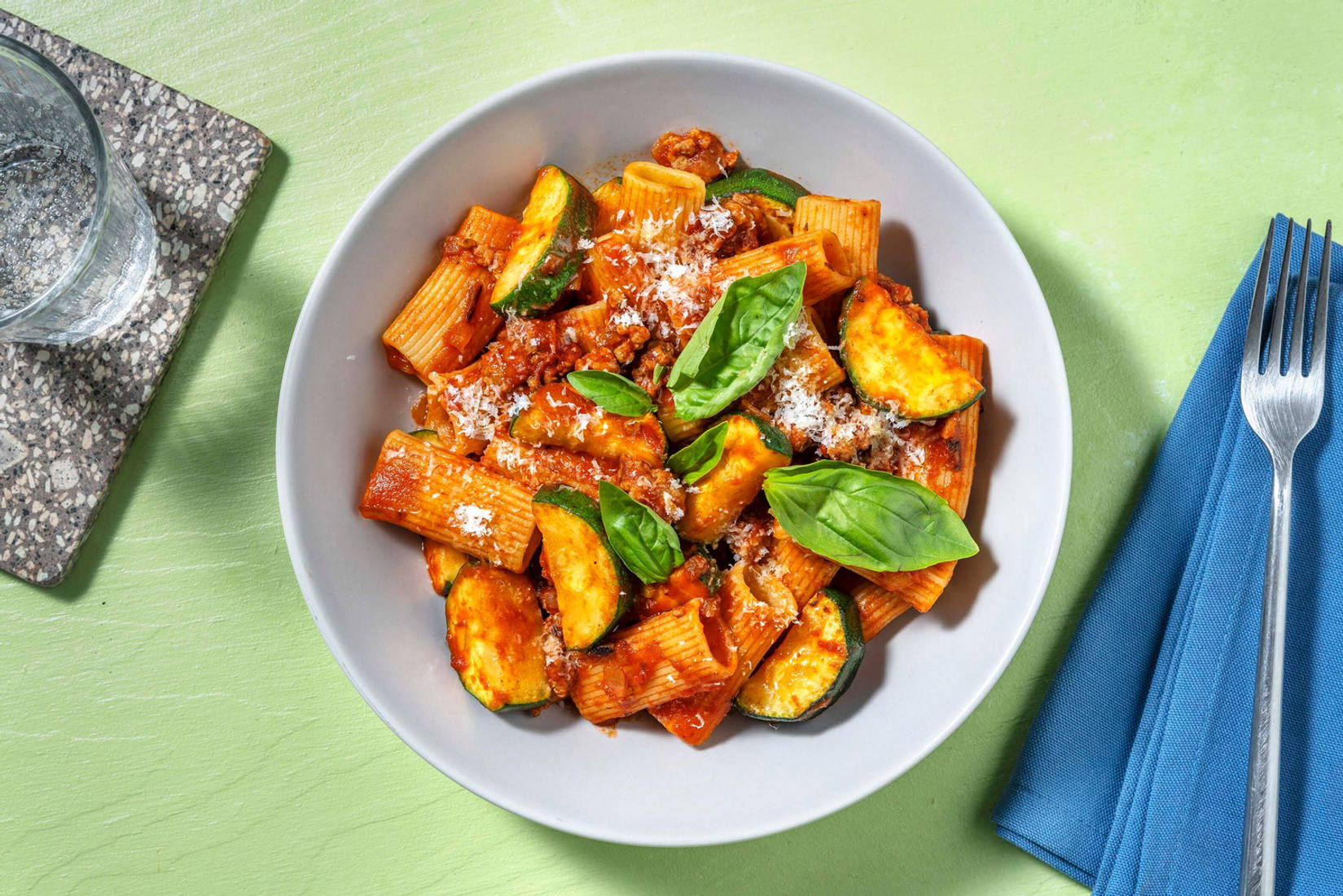 Turkey and Zucchini Rigatoni