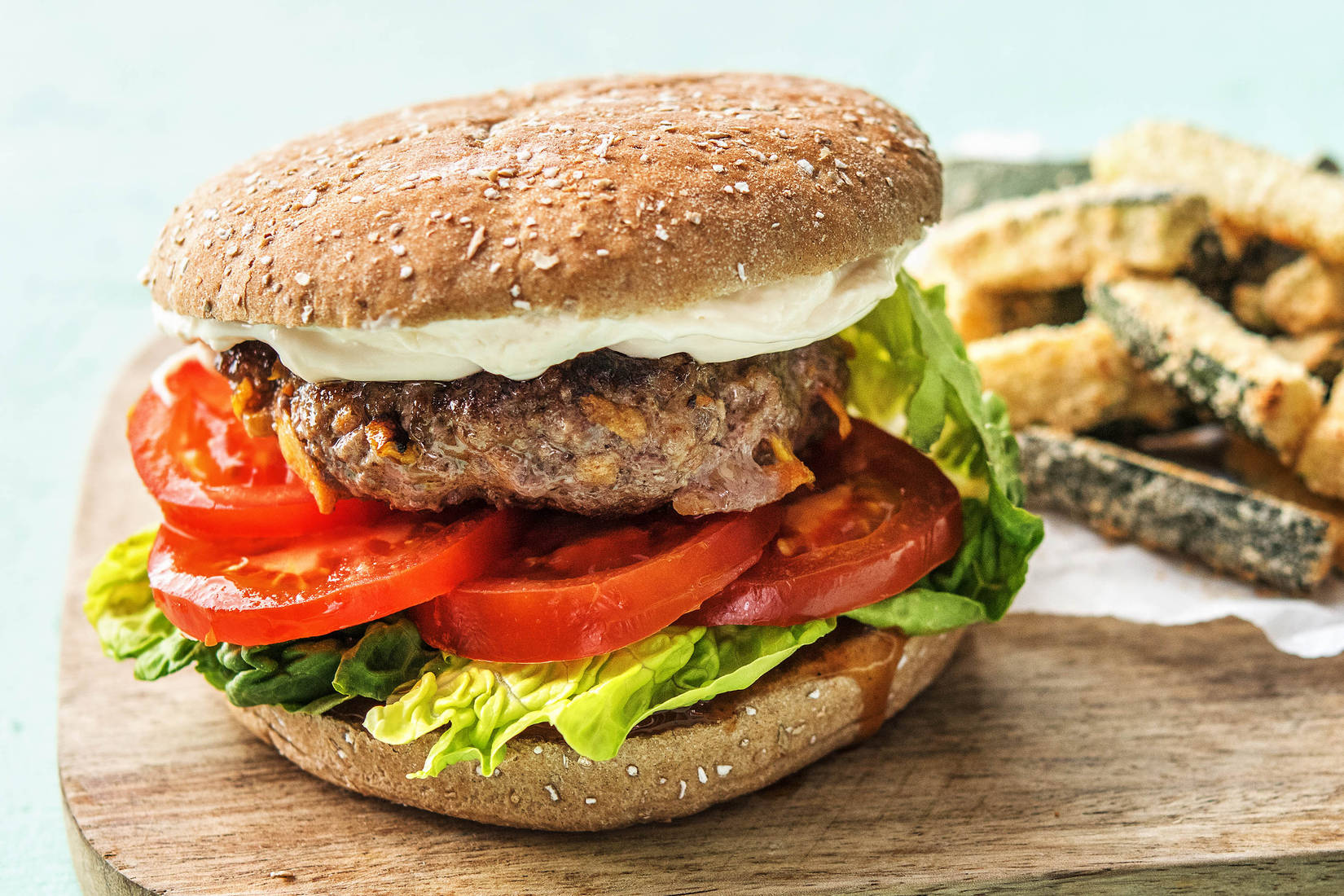 Rindfleisch-Karotten-Burger