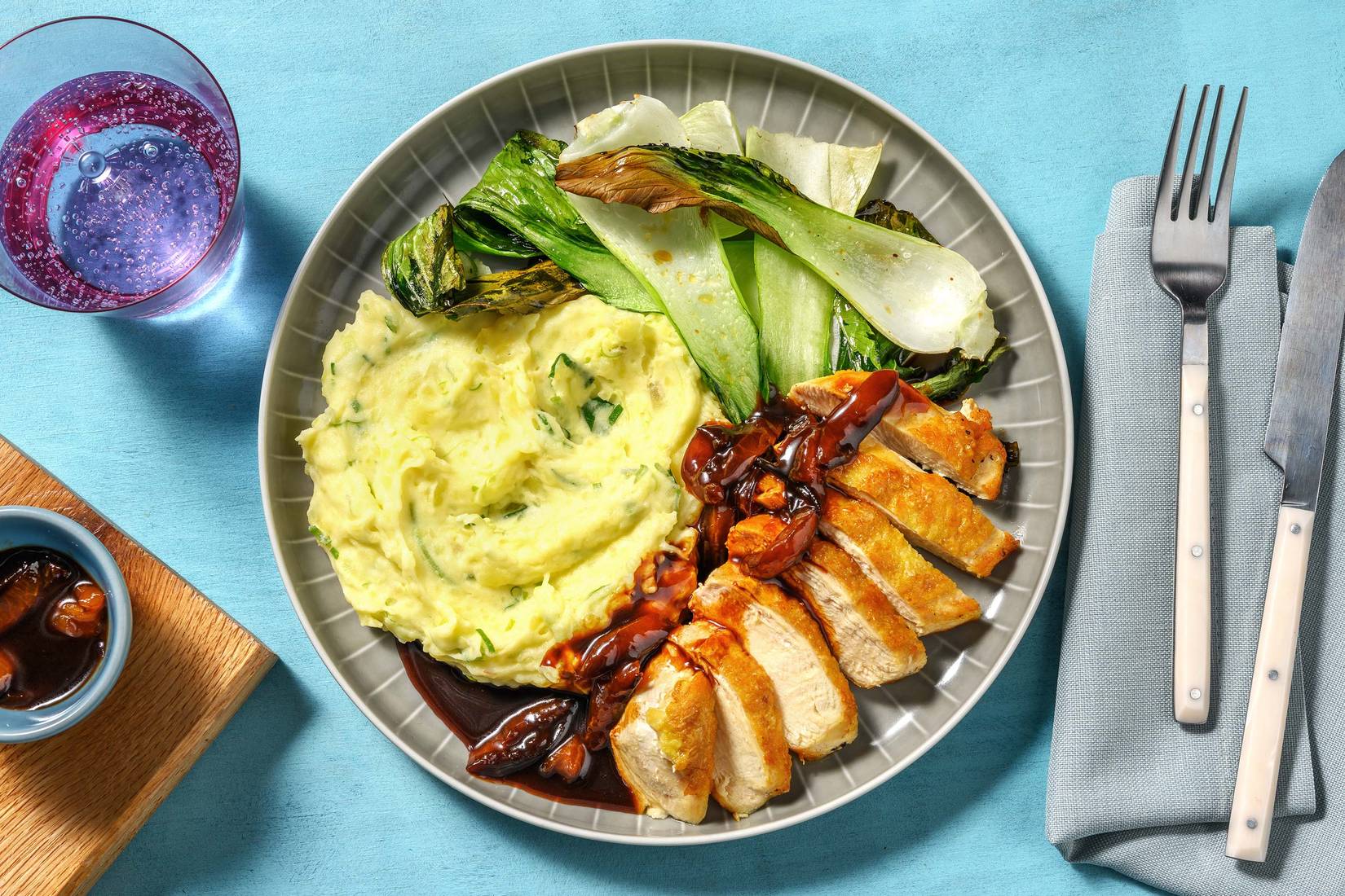 Roasted Chicken Breast in Plum Hoisin Sauce