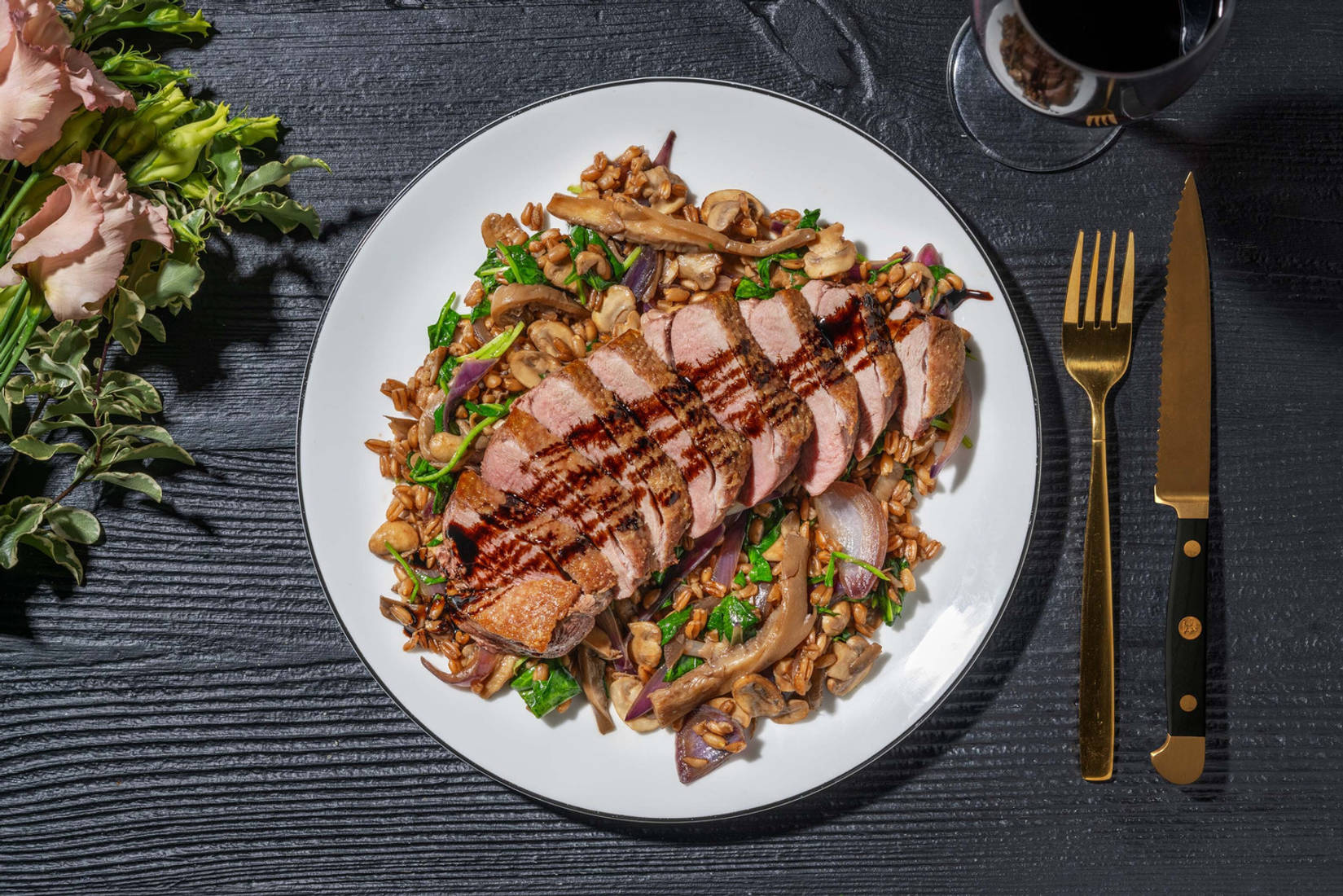 Magret de canard rôti