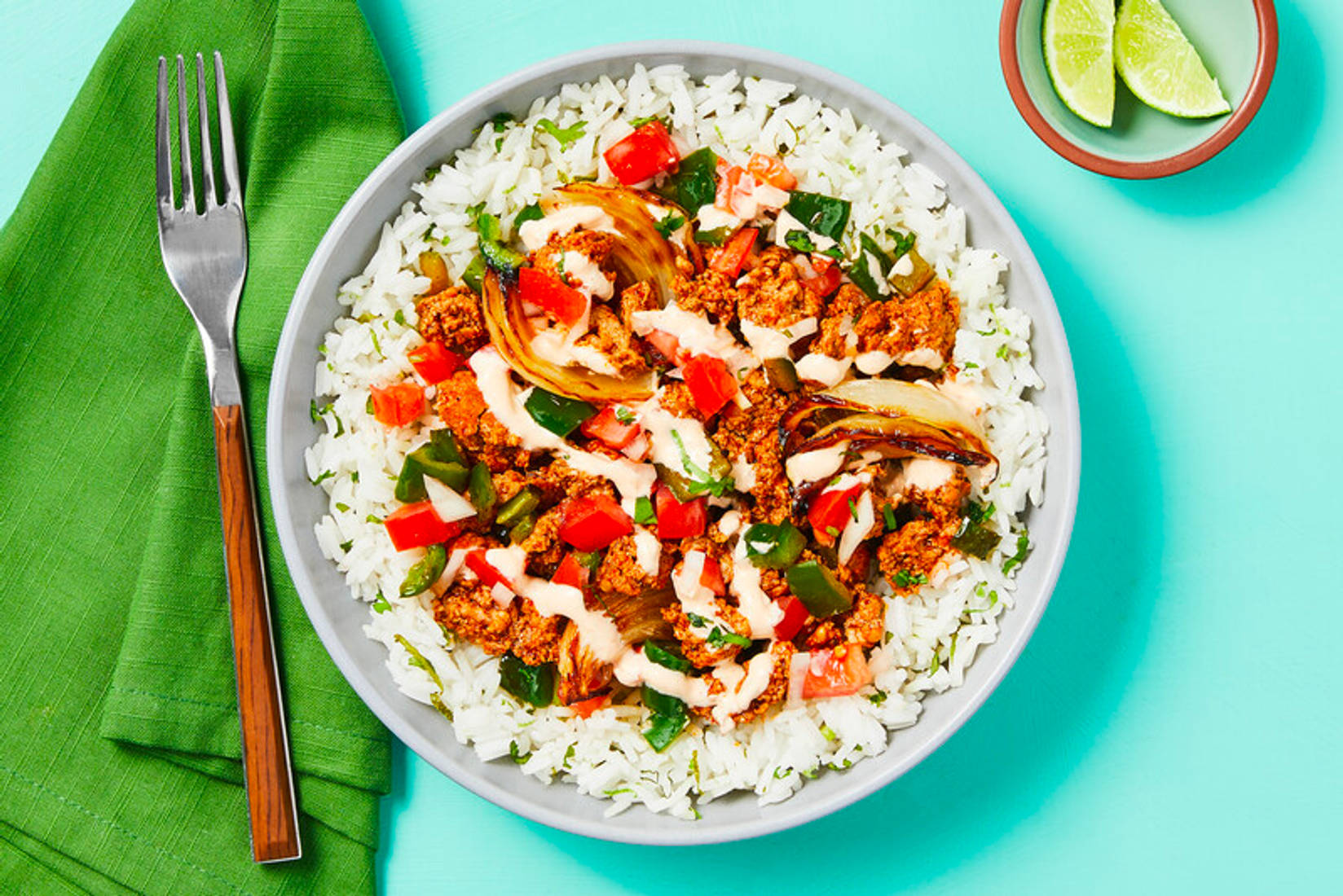 Saucy Pork Burrito Bowls