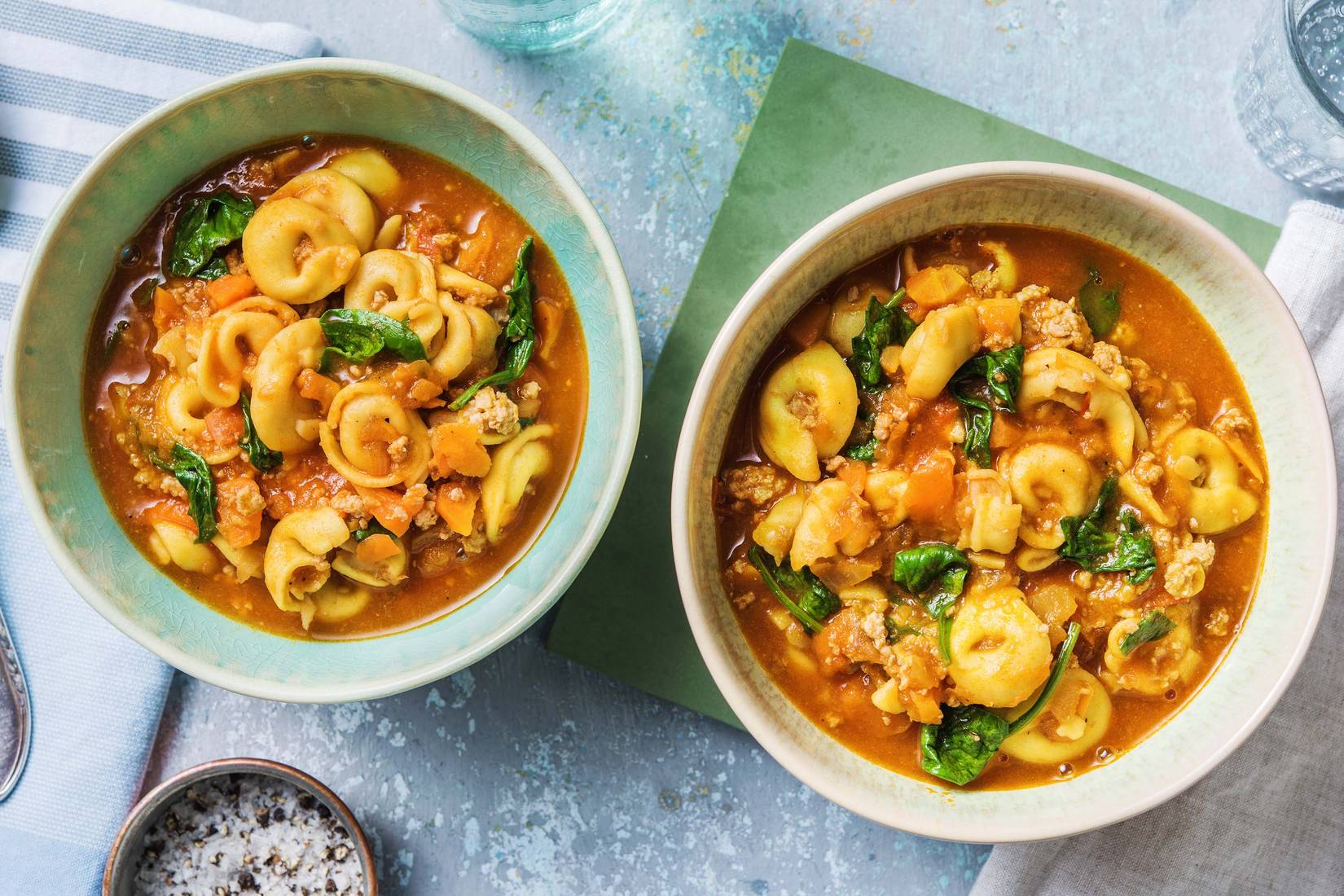 Schnelle Tortellini-Suppe