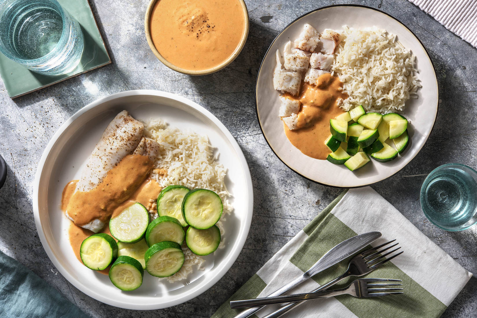 Schnelles Fischfilet auf italienische Art